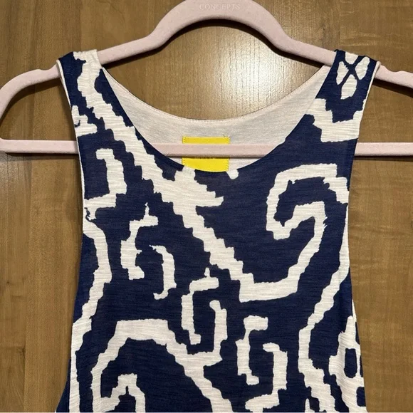 Maeve Blue and White Maxi Dress - Picture 2 of 5